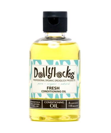 Dollylocks Organic Dreadlock Conditioning Oil - Vegan Loc Moisturizer  Dread Hair Products w/Avocado  Jojoba  Coconut & Hemp Seed Oil  No Residue Dreadlock Hair Products  Fresh  4oz