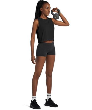 BALEAF Women's Black Crop Top | Workout Athletic Tank Muscle Shirt - Buy Online on GoSupps.com