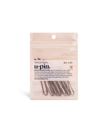 Kitsch Brown U-Shape Bobby Pins - 18pcs for Styling & Sectioning | Non-Slip Hair Pins for Women | Ideal for Thin & Thick Hair - Buy Online on GoSupps.com