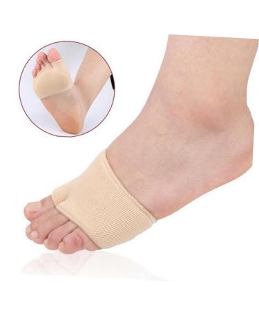 FOMIYES 2 Toe Socks for Ladies - High Heel Footpads & Neuroma Relief | Comfortable Metatarsal Sleeve & Absorbent Half Feet Socks - Size 41-46 Beige - Buy Online on GoSupps.com
