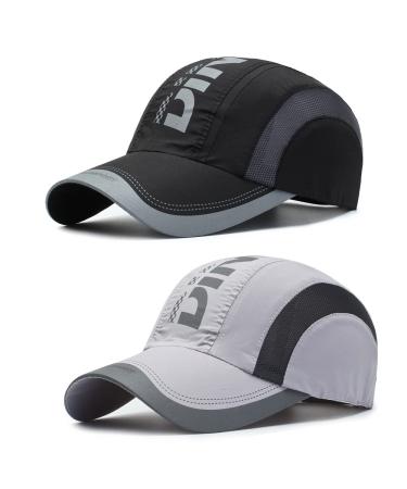 2 pieces of baseball cap men women outdoor baseball cap adjustable hat unisex baseball cap peaked cap for men and women adjustable for women men outside sports and travel 56-60 black
