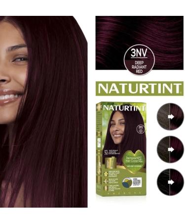 Naturtint Permanent Hair Colour 3NV Deep Radiant Red - Ammonia Free, Long-Lasting, Grey Coverage - Buy Online on GoSupps.com