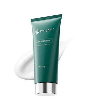 PORCOPE Oil Control Acne Cleansing Milk Contains Sea Salt and Amino Acids Gently Moisturizes Suitable for Oily and Sensitive Skin Deeply Cleanses Pores and Effectively Removes Oil