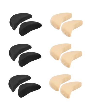 6 Pairs Sponge Toe Plug Mens Insoles Shoes Insoles for Men Shoe Filler for Too Big Shoes Women Shoe Filler for Too Big Shoe Men Forefoot Pads High Heel Women's Toe Cap