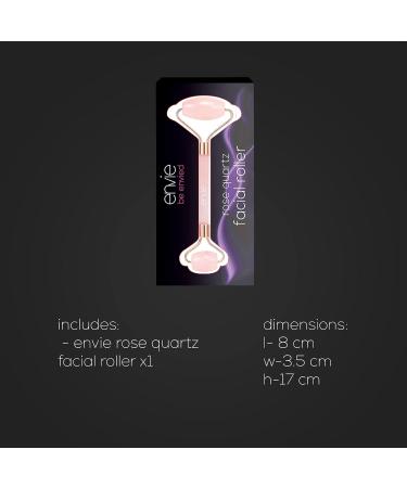 Envie Pink Rose Quartz Face Roller for Anti-Ageing Skincare & Facial Sculpting - Buy Online on GoSupps.com