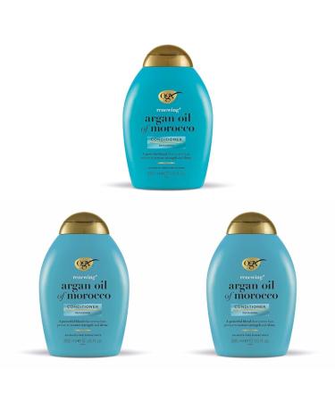 OGX Argan Oil of Morocco Hair Conditioner for Dry Damaged Hair 385ml (Pack of 3) 385 millilitre (Pack of 3)