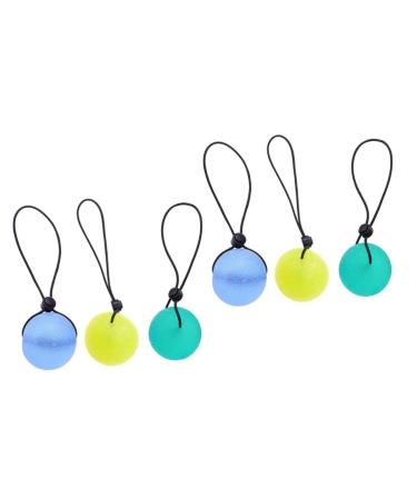 Ultechnovo 6 Stk Exercises Squeezeball Handmilling balls wrist Exercise Tap stroke fitness equipment Power balls.