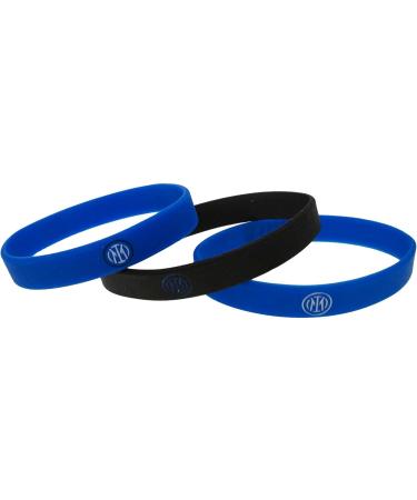 Buy Official FC Inter Tris Bracelets - Serie A Merchandise in Black & Light Blue | International Shipping Available - Buy Online on GoSupps.com