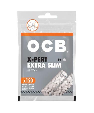 OCB Filter Tips - X-PERT Extra Slim Size - 150 Pack
