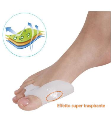 Buy LATRAT 6 x Valgo Light Bandage - Transparent Gel Tip Separator for Hallux Valgus | 3 Pairs International Shipping - Buy Online on GoSupps.com