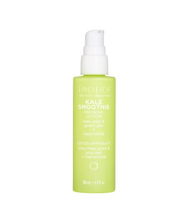 Pacifica Beauty | Kale Smoothie Refining Lotion | Face Moisturizer Serum | Assists Redness Pores Textures Tone | Supergreens Kale Aloe Niacinamide Green Pea Vitamin C + E | Hydration | Vegan