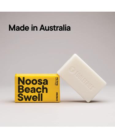 Tooletries Noosa Beach Swell Soap Bar - Men's Refreshing & Moisturizing Wash Bar - Long-Lasting, Vegan, Natural Ingredients - 200g/7oz - Buy Online on GoSupps.com