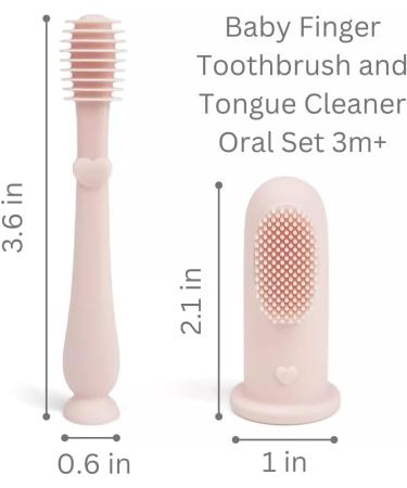 Ali+Oli Baby Oral Care Set (Blush) - Dual-Sided Finger Toothbrush, Tongue Cleaner, Protective Case - BPA-Free, Phthalate-Free, Lead-Free, Cadmium-Free, PVC-Free - Food-Grade Baby Care Products - Buy Online on GoSupps.com