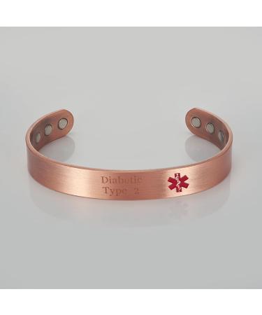 Enermagix Magnetic Copper Bracelets for Men & Women - 99.9% Solid Copper Magnetic Cuffs with Powerful 3540 Gauss Magnets - Buy Online on GoSupps.com