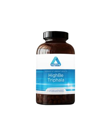 Highbe Triphala Digestive Support Supplement 60 Vegetarian Capsules Natural Colon Cleanse with Magnesium Hydroxide