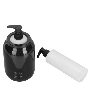 GUGXIOM Massage oil warmer LED display single bottle Pro massage heating for massage oil temperature-controlled massage oil heating device for massage with 2 oil bottles for lotion cream spa (EU connector)