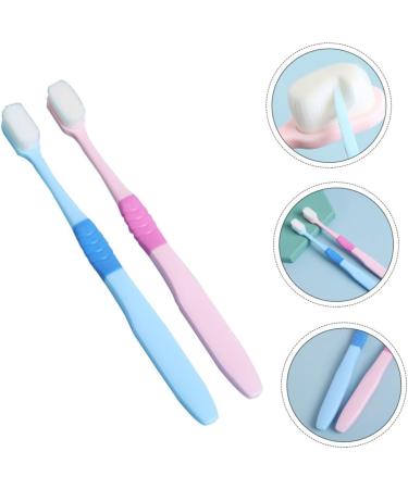 GLEAVI Portable Toothbrush Set - 2 Pcs Small Brush Head for Travel | Ideal for Couples - International Shipping Available - Buy Online on GoSupps.com