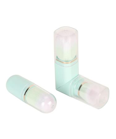 Buy Double Head Retractable Powder Capsule Makeup Brush Set - Travel-Friendly Cosmetic Tool in Blue | International Shipping Available - Buy Online on GoSupps.com