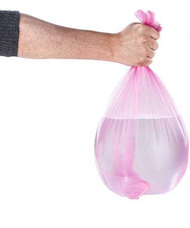 AKIWOS Bathroom Trash Bags - 100 Count Disposable Plastic Household Kitchen Recycling Garbage Bags 6 Colors 17.7x19.7 Inches 100 Count Pink - Buy Online on GoSupps.com
