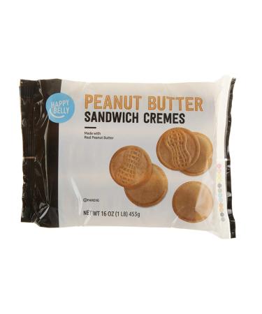 Amazon Brand - Happy Belly Peanut Butter Sandwich Crme Cookies, 16 oz
