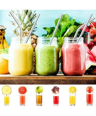 ColorStraw 50Pack Reusable Metal Straws.Ultra Long 10.5 Stainless Steel Drinking Straws in Bulk For Wholesale.265mm Long Straight Curved Metal Drinking Straws for 20/30oz Tumblers Yeti (50Pcs all bent Silver-10.5") - Buy Online on GoSupps.com