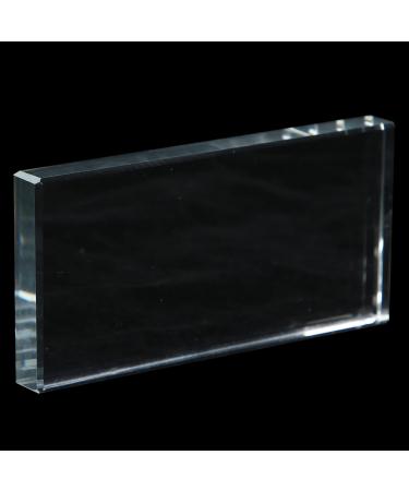 TOPINCN Cosmetic Plate Durable Glass False Eyelash Glue Pallet for Nail Art Paint and Lip Gloss Ideal for Nail Art Artist or Traveling - Buy Online on GoSupps.com