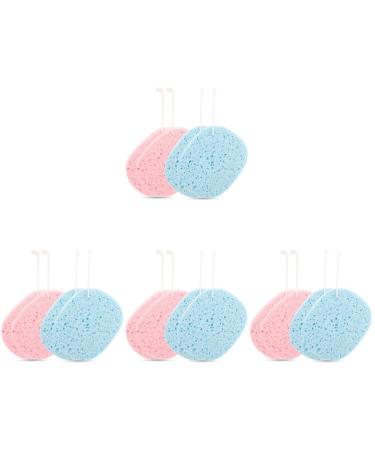 FRCOLOR 16 Pcs Face Wash with Lanyard Exfoliating Bath Sponge Facial Face for Cleansing Face Scrub Household Exfoliating Sponge PVA Loofah Instant Noodles Baby