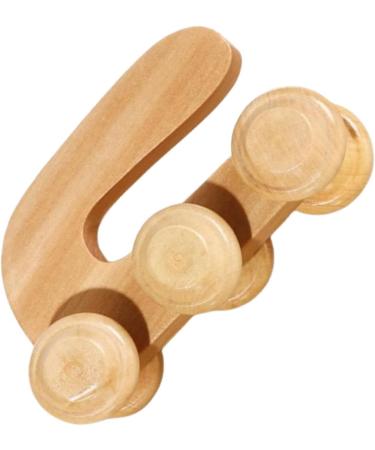 Gleavi Wooden Roller Massage Device - Acupressure Ball & Muscle Roller for Deep Tissue Body Massage - Perfect for Calves & Relaxation - Buy Online on GoSupps.com