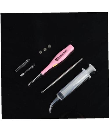 Tonsil Stone Remover Tools & Ear Wax Cleaner | Stainless Steel Ear Pick with 3 Tips & Syringe Irrigator for Effective Cleaning - Buy Online on GoSupps.com