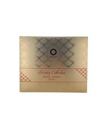 Orientica Al Haramain Royal Amber 4-Piece Set for Unisex - Luxury Collection (2.7 Oz EDP + 0.34 Oz Travel Spray + Atomizer + Bag) - Buy Online on GoSupps.com