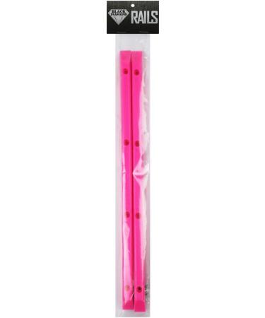 Black Diamond Pink Skateboard Rails - Old School Plastic w/ Mounting Screws - Buy Online on GoSupps.com