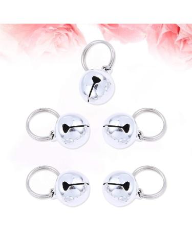 POPETPOP 5pcs Dog Cat Bells Dog Charm Bells with Key Rings Save Birds Wildlife for Collars Necklace Pendant Accessories - Buy Online on GoSupps.com
