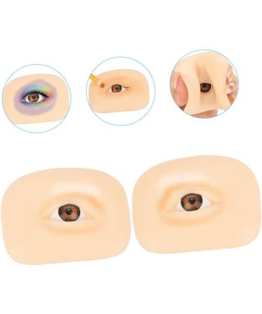 Beatifufu 1 Set Makeup Practice Skin Eyeshadow Fake Silicone Skin Blank Makeup Skin Tool Make up - Buy Online on GoSupps.com