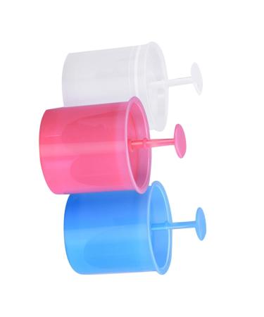 Baluue 3pcs Portable Plastic Bubble Maker for Facial Cleanser Wash Random Color Foaming Tool for Makeup Shampoo and Shower Gel Easy to Use and Decorate Your Space