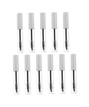 Beavorty 33 Pcs Eyelash Tube Tubes Vials Refillable Mascara Tube Eyelash Cream Bottle Plastic White