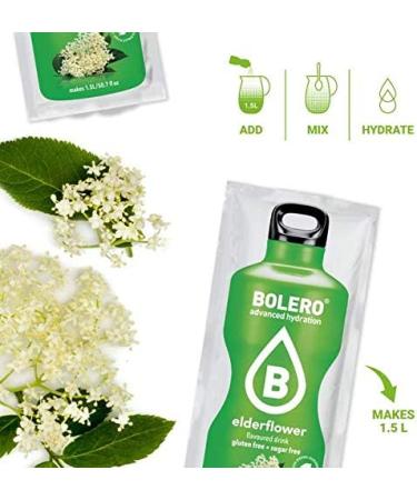 Buy Bolero Classic Elderflower Drink Powder - No Deposit 12 Pieces (9.17g each) - Refreshing International Shipping - Buy Online on GoSupps.com