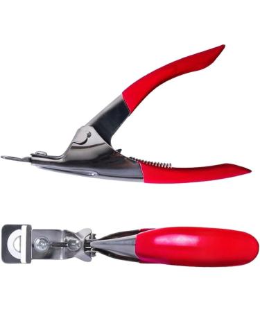 HCHGJKN Nail Clippers 13.5 * 10cm U-Shaped False Tips Scissors Trimmer Red/Pink Round/Square Shapemake Manicure Tools Nail Clipper Cutter - Buy Online on GoSupps.com