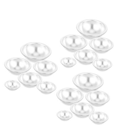 Cabilock Hemisphere Cake Pan 18 Pcs Bath Ball Making Supplies Mini Bath Mold Baking Tool Spherical Aluminum Alloy Cake Mold