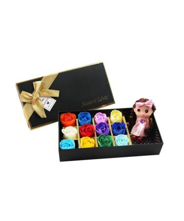 minkissy 12 Rose Soap Baby Soap Stocking Stuffers Scented Bath Soap Women s Baby Shower Soap Favors Rose Shaped Soap Stocking Stuffer Treats Womens Christmas Tub Lovers