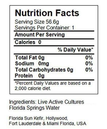 2 Large Portion Cups of Live Florida Sun Kefir Water Kefir Grains - Natural Probiotics - Buy Online on GoSupps.com
