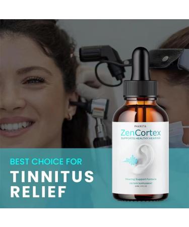 Zencortex Ear Drops for Tinnitus - Promote Eardrum Health & Auditory Clarity - 30-Day Supply - 1 Pack - Buy Online on GoSupps.com