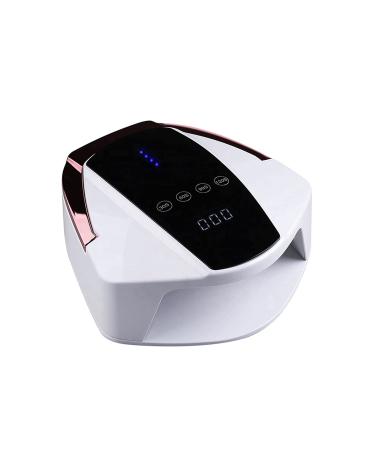 Cordless LED UV Nail Lamp 96W Rechargeable LED Nail Dryer with 4 Timer Settings Auto Sensor and LCD Touch Screen Professional Gel UV Light for Salon and Home Use