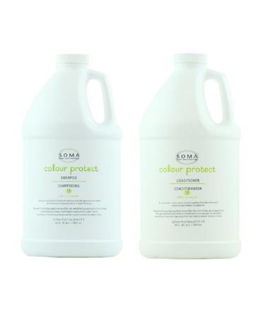 Soma Hair Technology Colour Protect Shampoo & Conditioner 64oz. Half Gallon
