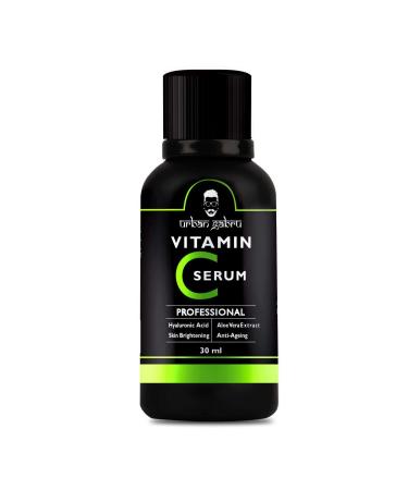 UrbanGabru Vitamin C Serum for face with hyaluronic acid Aloe Vera extract and grape seed extract 30 ml