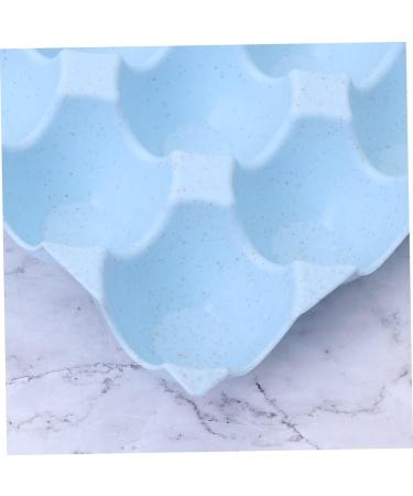BUGUUYO Box Egg Holder Organizer Refrigerator Egg Holder Egg Container Household Egg Tray Blue 29*19CM - Buy Online on GoSupps.com