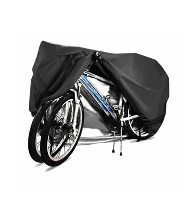 Bike Covers for 2 or 3 Bikes, 2XL Size Outdoor Waterproof & Anti-UV Bicycle Covers with Lock Hole for Mountain Road Electric Bikes