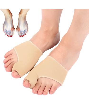 Alucy 1 Pair Bunion Corrector  Bunion Toe Protector  Foot Care Pain Relief Treat Pain in Hallux Valgus Big Toe Joint Hammer Toe Toe Separators Spacers Straighteners Splint (M) Medium