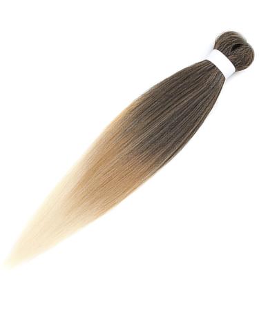 LDMY Pre-Stretched Braiding Hair Extensions - 8PCs 26 Ombre Brown Blonde Synthetic Kanekalon Hair for Braiding - Lightweight 90g/PC - Buy Online on GoSupps.com