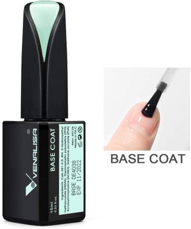 VENALISA 15ml Base Coat Nail Polish Gel for UV LED Soak Off - Long Lasting Shine Finish - Buy Online on GoSupps.com