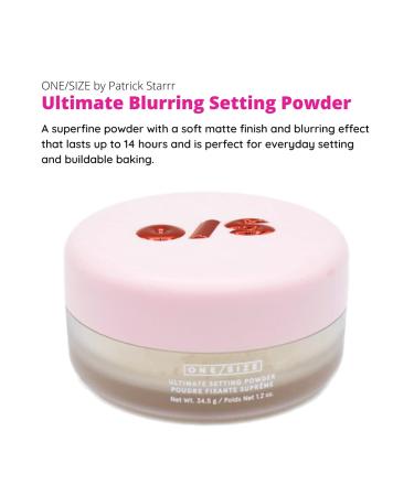 Patrick Starrr Ultimate Blurring Setting Powder - Universal Translucent One Size - Matte Finish for Fair to Medium Dark Skin - Buy Online on GoSupps.com
